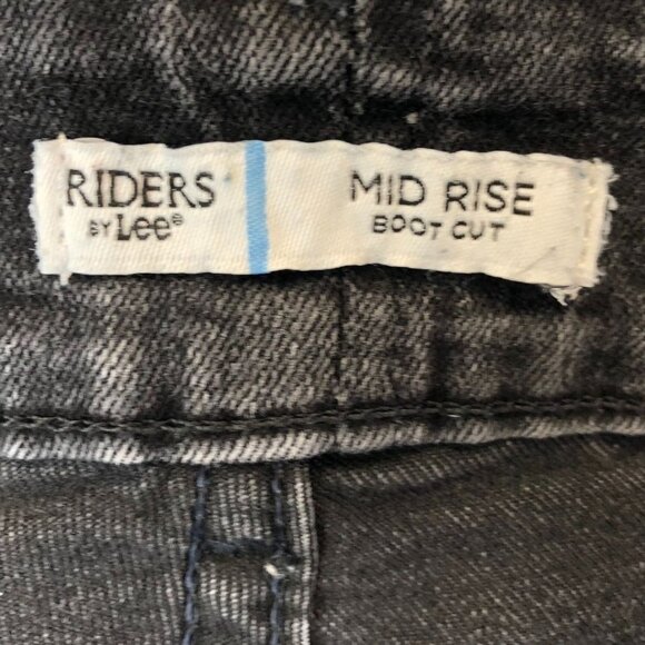 Lee Riders Women's Jeans Size 8 Petite Black Denim Mid Rise Bootcut Casual - Picture 6 of 10